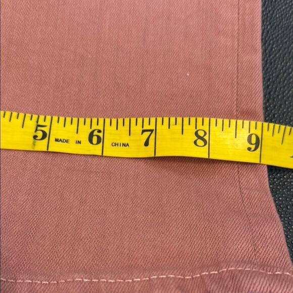 Ag Adriano Goldschmied Kinsley Dusty Blush Wide-Leg Pop Crop Jeans size 29 - Picture 10 of 13